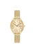 HUGO Analoog kwartshorloge voor dames #GLOSSY collectie met gouden roestvrijstalen armband - 1540188