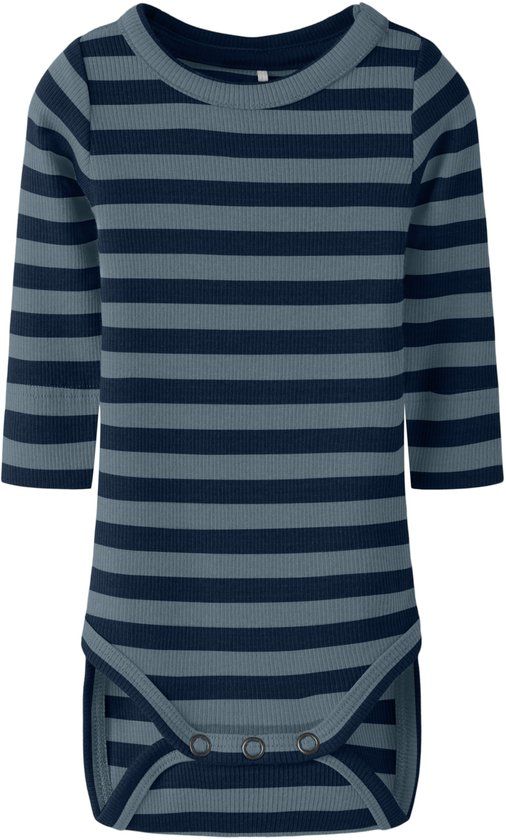 NAME IT Baby gestreepte romper - Dark Sapphire - Maat 92