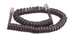 Brightium 4-aderige, gedraaide telefoonkabel, zwart