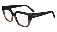 FERRAGAMO SF2971 006 BLACK/TORTOISE 53/15/140 Vrouw Brilmonturen