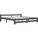 Maison Exclusive - Cadre de lit sans matelas gris foncé pin massif 200x200 cm