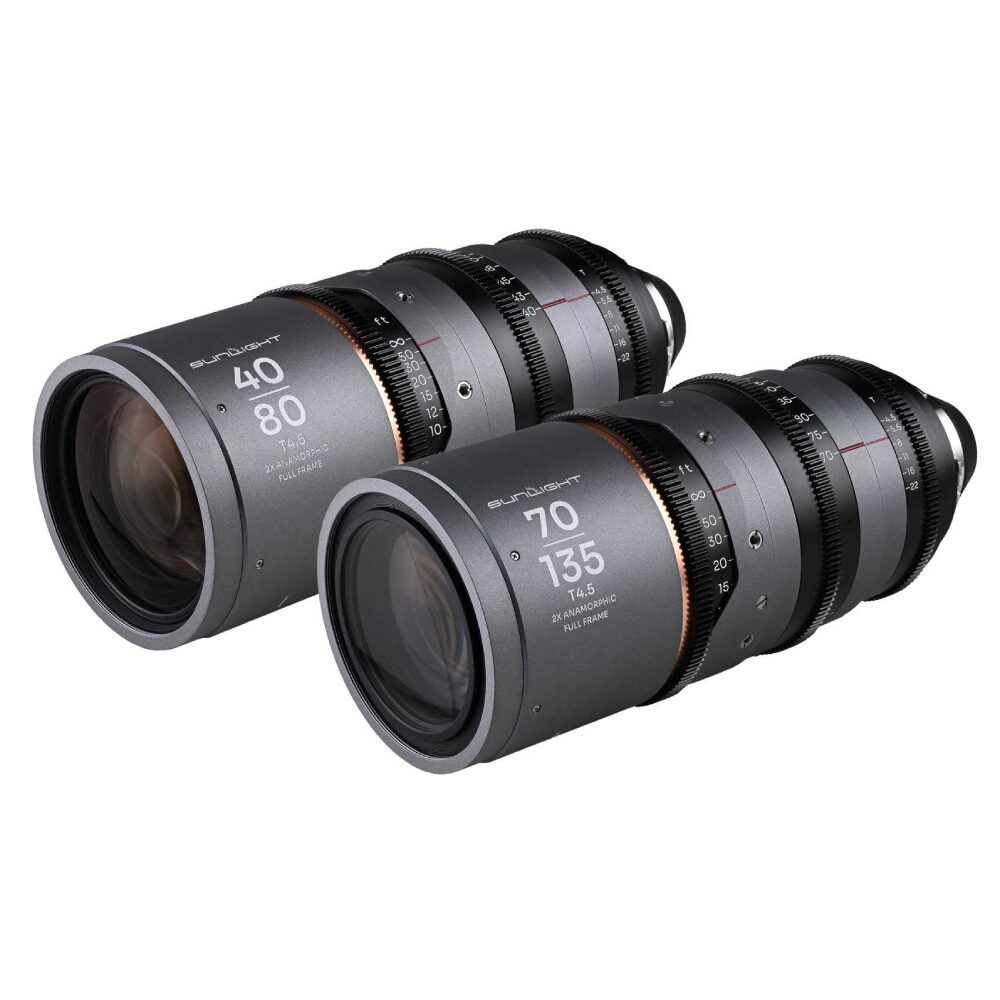 Laowa Sunlight FF 40-80/70-135mm 2X Anamorphic Zoom Bundle Amber PL-mount