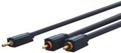Clicktronic 3.5 mm AUX to RCA Adapter Cable, Stereo 3 m