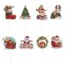 dekora - Kerst Taart Prikkers in 8 Designs - Kerstbakdecoratie voor Cupcakes, Muffins, Taarten en Andere Zoetigheden - Voedselveilige Kerstbakkerij decoratie - 48 Stuks