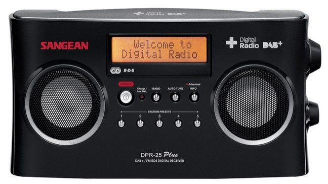 Sangean DPR-25+ Draagbare DAB+ Radio - Zwart
