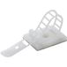TRU COMPONENTS WCT-85 Embase de fixation autocollant, vissable 540694 Plage de Ø du faisceau 22 mm (max) avec attache naturel 1 pc(s)