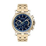 Police PEWJK2110801 Montre Homme Analogique Quartz Doré Bleu Acier
