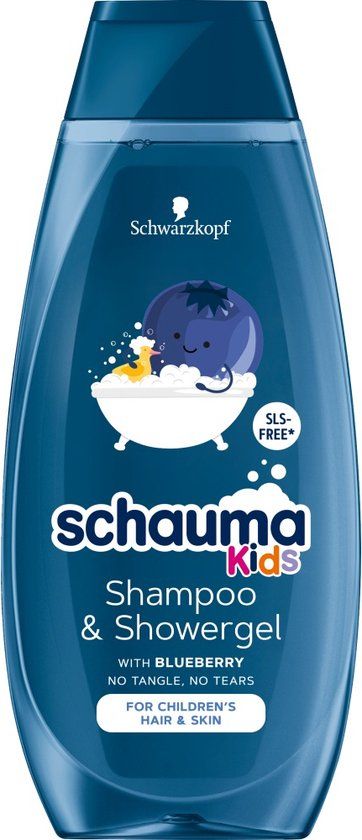 Schauma Kids Blueberry Shampoo & Shower Gel 400ml - Alle haartypes - 1 stuk(s)