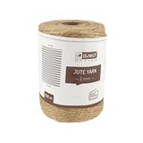 D.RECT 100m Jute Koord Natuurlijk Bruin Jute Koord Verpakkingskoord Cadeaulint Handwerk Koord Decoratief Koord 2mm dik Voor: Verpakking, DIY Kunst en Handwerk, Bloemisterij, Decoratie