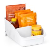 YouCopia Verstelbare, 8 inch, BPA-vrije rollende organizer met 2 verdelers RollOut Pantry lade, één maat, gespikkeld wit