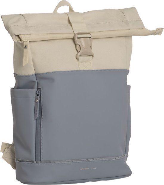 Daniel Ray Pittsburgh Rolltop Laptop Rugzak Waterproof - 15,6 inch - Blauw / Beige