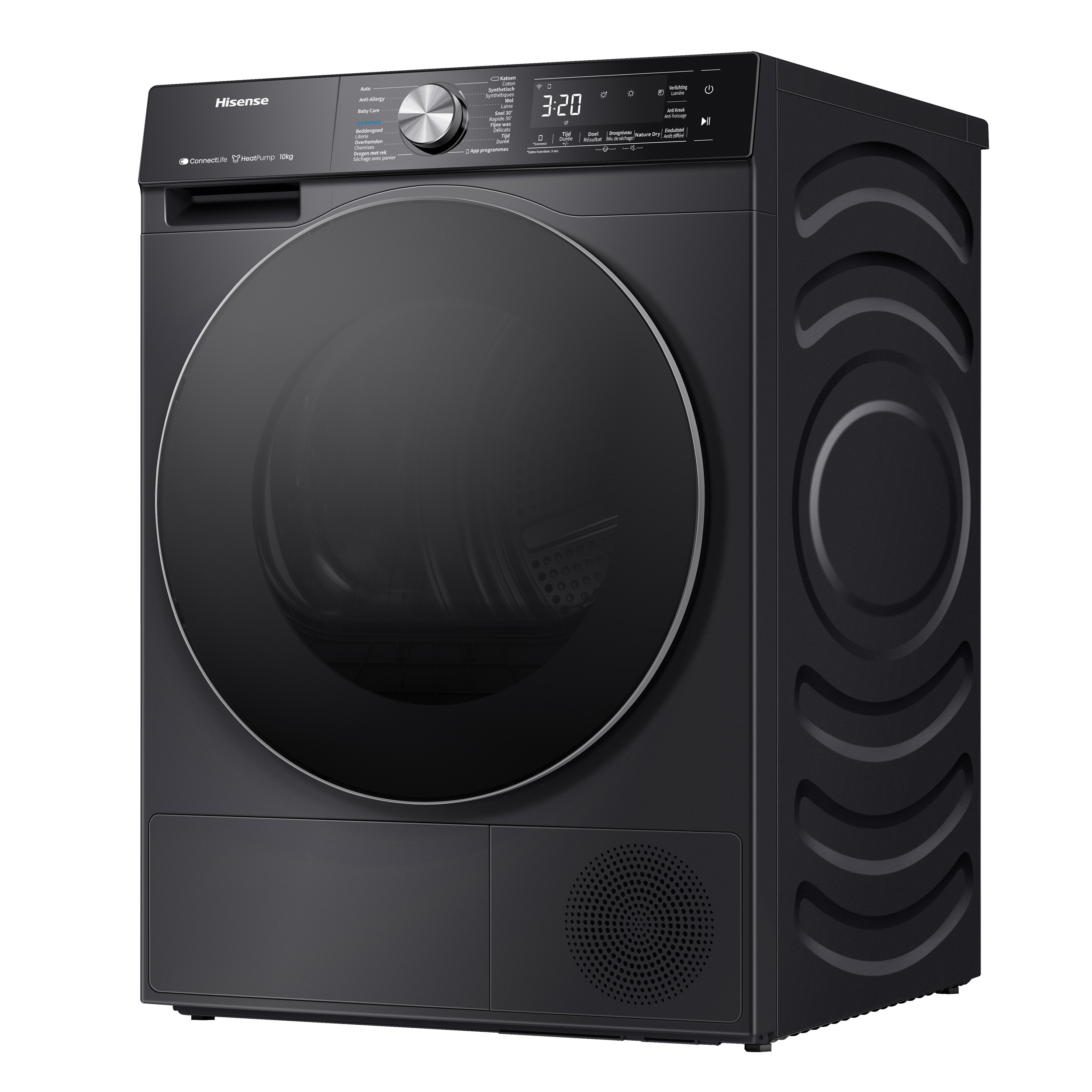 Hisense DH5S102BB - Warmtepompdroger - 10 kg - A+++ - Zwart