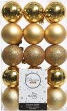 Decoris Kerstballen - 30 stuks - Goud - 6 cm Diameter - Kunststof