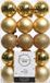 Decoris Kerstballen - 30 stuks - Goud - 6 cm Diameter - Kunststof