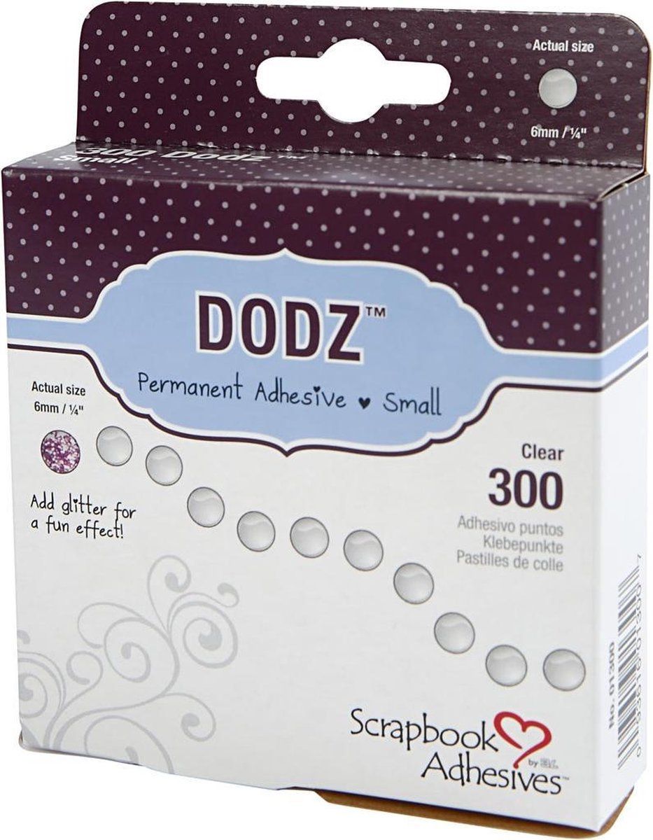 3L Zelfklevende Stippen Dodz 6 Mm Transparant