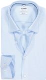 OLYMP Level 5 body fit chemise - longueur de manche 7 - twill - bleu clair - facile à repasser - taille du col : 41