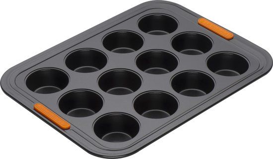 Le Creuset Pâtiliss Muffin Bakvorm - 12 Muffins - Zwart