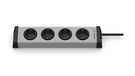 Ehmann 0200x00042303 Stekkerdoos, universeel, 4-voudig, 3 m voedingskabel
