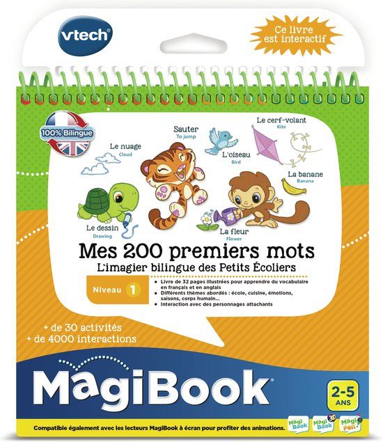 VTECH - MAGIBOOK - Mijn 200 eerste woorden Frans / Engels