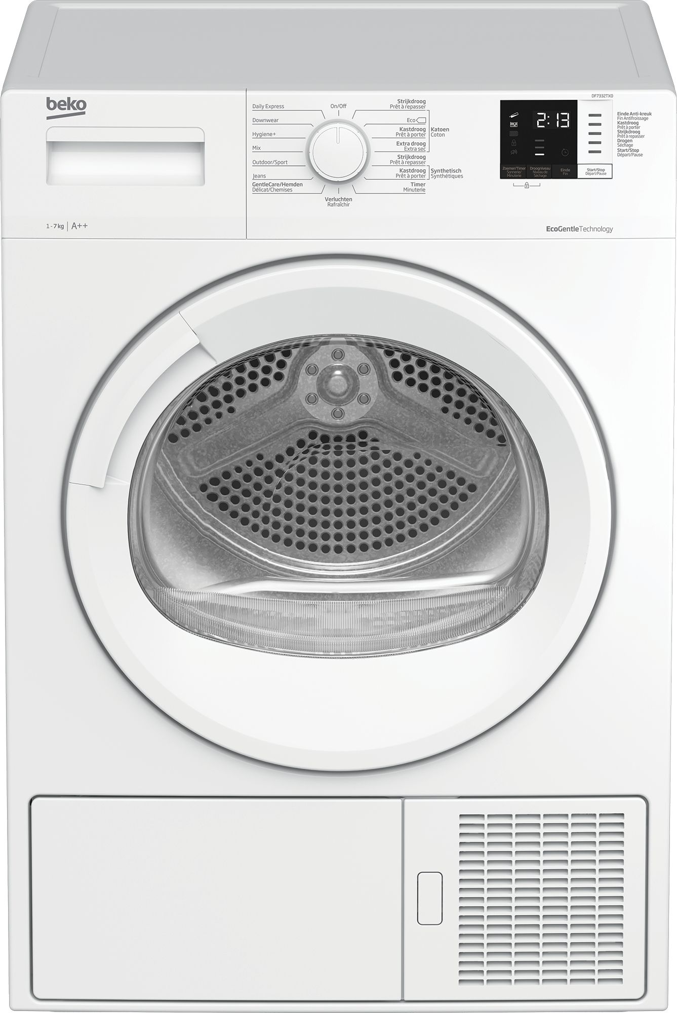 Beko DF7332TX0 - Warmtepompdroger - 7 kg - A++ - Wit