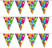 Folat Bv Guirlande avec impression de ballons - 3x - anniversaire - 10 mètres - plastique