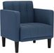 vidaXL Fauteuil met armleuningen, stof, blauw, 53 cm