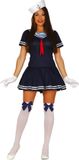 Fiestas Guirca Sailor Woman Kostuum - Maat S (36-38) - Polyester - Multikleur