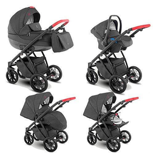 SaintBaby Kinderwagen 3in1 2in1 Set Isofix Buggy Baby Autostoeltje Zeo by Volcano Zeo-2 3in1 met autostoeltje