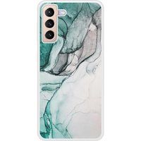 Samsung Bedrukt siliconen hoesje compatibel met Galaxy S21 Plus Zoom sur Pierre Vert
