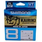 Shimano Kairiki 8 Gevlochten Vislijn Staal Grijs 150m
