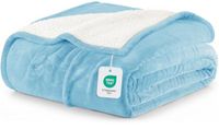 Utopia Bedding Sherpa Deken Blauw 259x228 cm