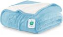 Utopia Bedding Sherpa Deken Blauw 259x228 cm