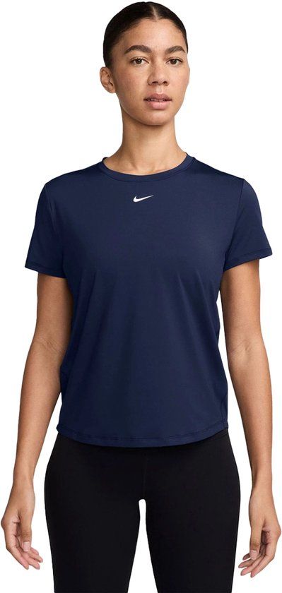 Nike Tempo Dri-FIT Hardloopshirt Korte Mouw Dames Marine XL