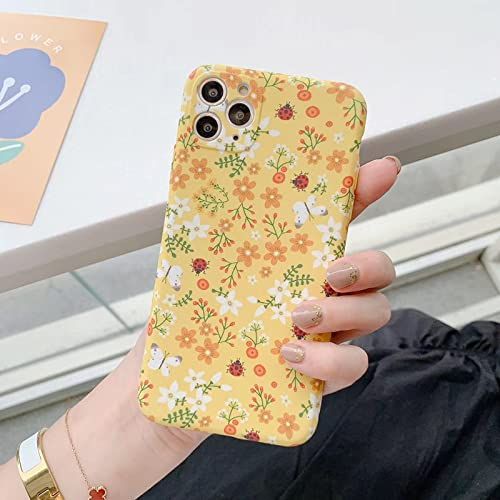 MMYANG Leuke Bloemen Telefoon Case voor Iphone 7plus 8plus - Geel
