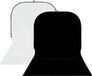 StudioKing Panneau de fond BBT-01-20 Blanc/Noir 400x150 cm