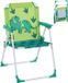 Merkloos Relaxdays Campingstoel Kinderen - Opvouwbaar - Dinosaurus - Zithoogte 26 cm