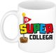 Bellatio Decorations Cadeau koffie/thee mok voor collega - wit - super Collega - 300 ml