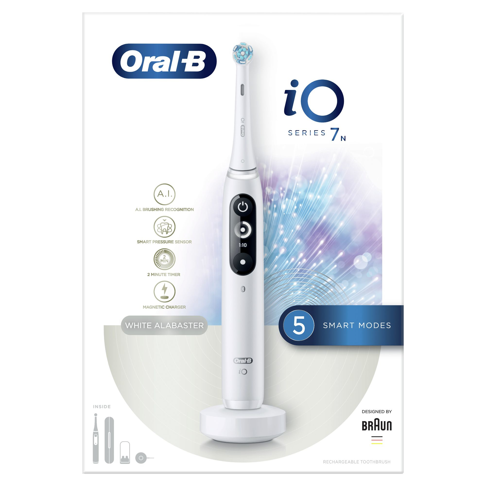 Oral-B iO - 7n - Elektrische Tandenborstel Wit Powered By Braun