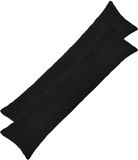 vidaXL - Kussensloop - 2 stuks - HEERLEN - Zwart - 40 x 145 cm - Bouclé