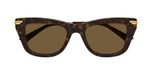 Bottega Veneta Bv1369s Lunettes de soleil femme havane carrées marron 50mm
