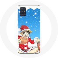 Maniacase Hoesje voor Samsung Galaxy A51 5G Anime One Piece Luffy Kerstdag 2023