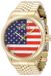 Invicta Specialty 50422 Montre à quartz pour homme - Acier doré - Rouge - 43 mm