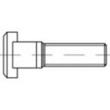 TOOLCRAFT 112531 T-gleufschroeven M16 100 mm Vierkant DIN 787 Staal 10 stuk(s)