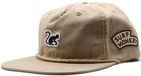 Surf Monkey 5-panel pet met trekkoord voor heren/dames - 100% biologisch katoen - One size (beige)