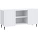 Maison Exclusive Meuble TV exclusif - Blanc - 102 x 34,5 x 52 cm - Fabriqué en panneaux de particules