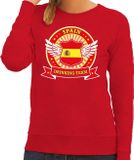 Bellatio Decorations Rood Spain drinking team sweater rood dames S
