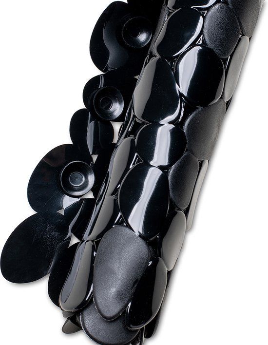 Wicotex Badmat 68x35cm - Antislip Zwart - Wasbaar