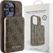 Guess - 4G Metal Logo hoesje met 5000mAh MagSafe Powerbank voor iPhone 15 Pro Max - Bruin