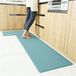 Tapis de cuisine anti-fatigue en similicuir avec tissu diamant