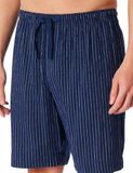 SCHIESSER AG 183543-815-054 Heren Slaapbroek Kort Navy Gestreept Katoen
